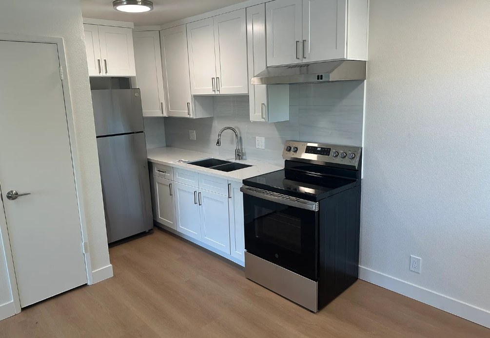 270 W Alamar Ave, updated kitchen with shaker cabinets and stainless appliances
